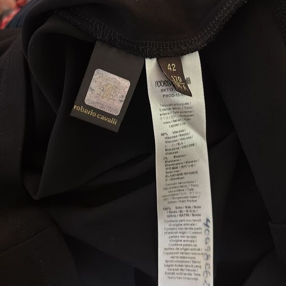 Roberto Cavalli rose scarf midi dress, US6 - Picture 9 of 10